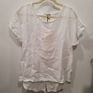 Women's Terzo Millennio 100% Linen top Sz S NWT